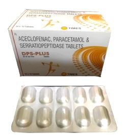 dps plus Serratiopeptidase; Aceclofenac; Paracetamol