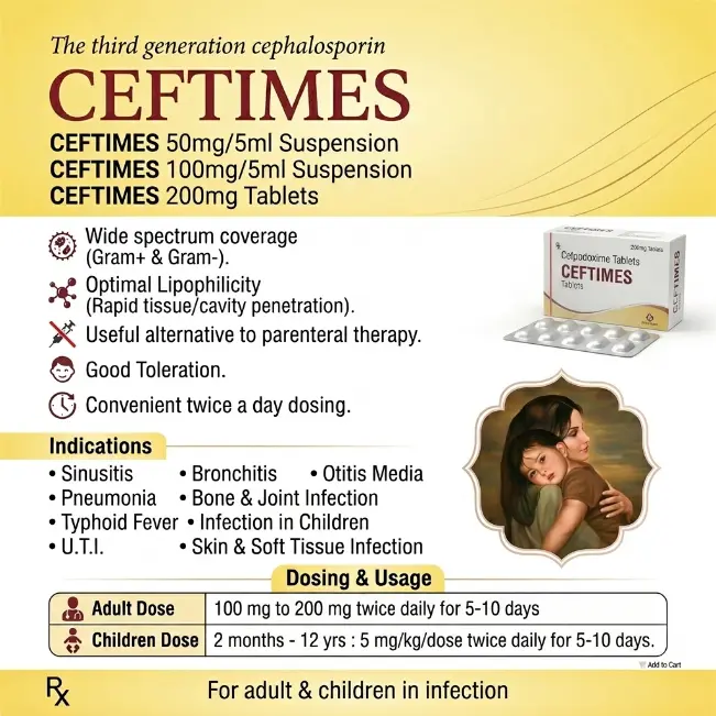 CEFTIMES 200 Tablets